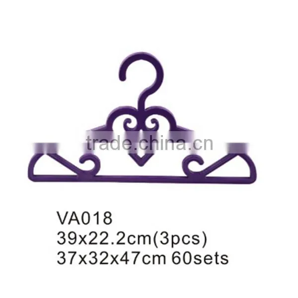 VA020 various new style store suits plastic garment laundry hanger with hook