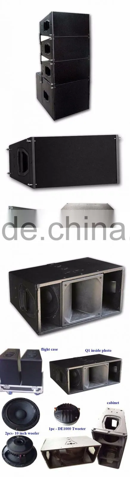 reduction in price SPL 138db theatre ev line array speaker box design Q1