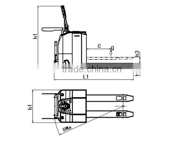 210AH Battery Electric 2Ton Pallet Jack Safety
