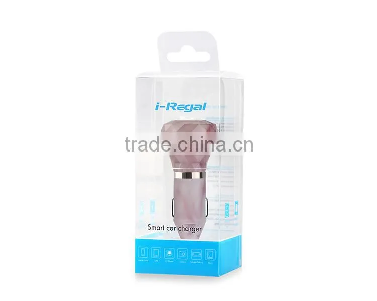 2015 hot selling 5V 2.1A dual usb car charger