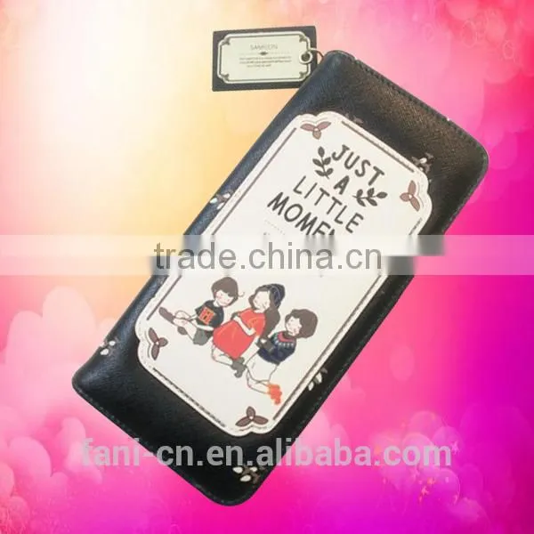 Kids printed latest design fancy leather clutch purses for girls or women
