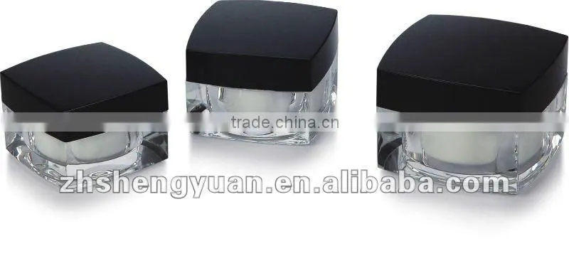 transparent cosmetic jar with 20/30/50g