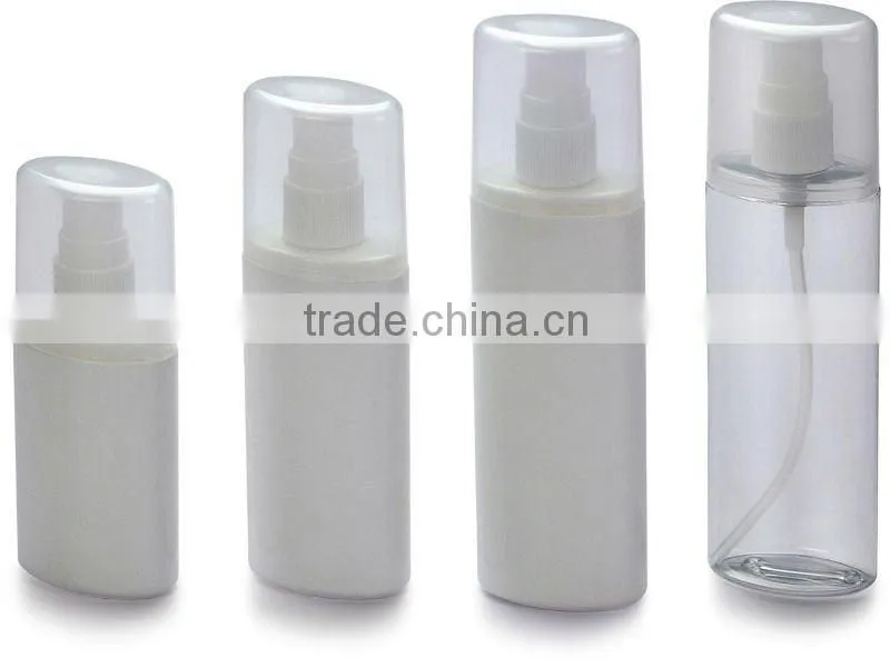 plastic lotion bottle with oval shape