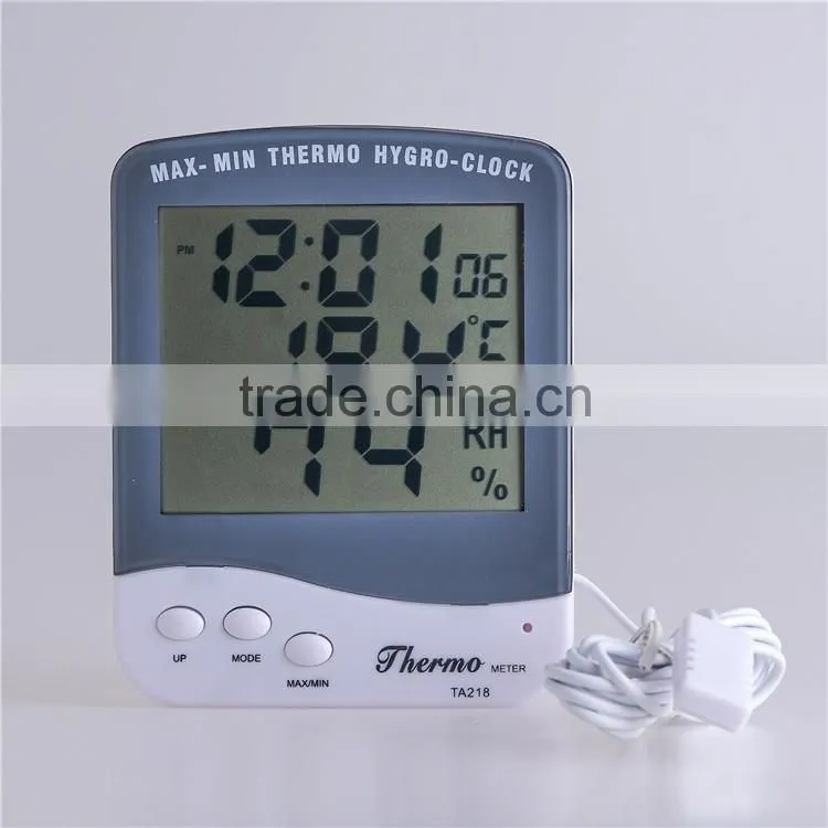 Digital Out/In digital hygro thermometer with alarm clock