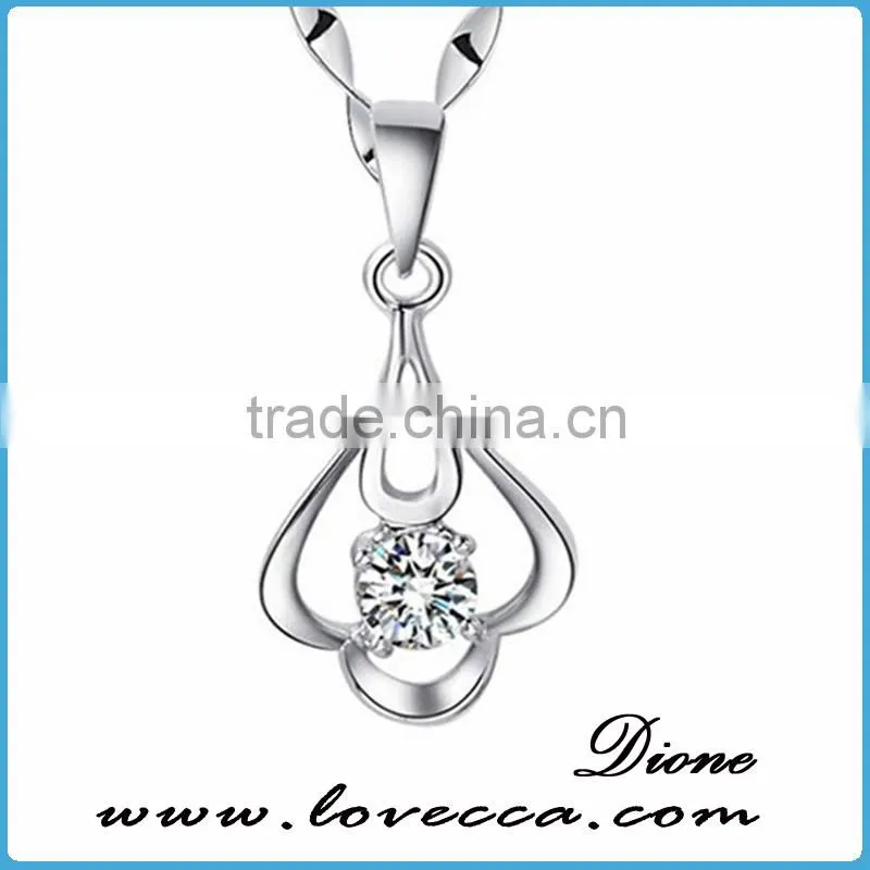 New wholesale best price bat silver crystal sterling silver pendant necklace