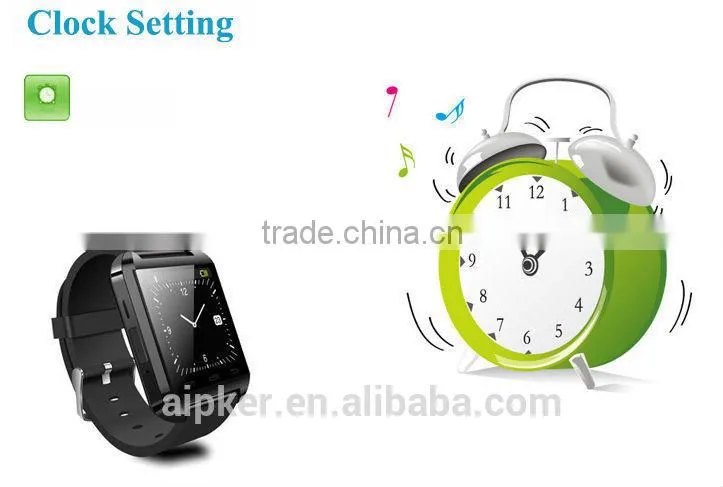 polish hebrew language U8 bluetooth smart watch with ce RoHS