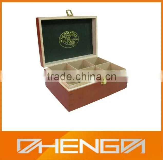 Custom Make High Quality Wooden Tea Display Box Can be without Lid