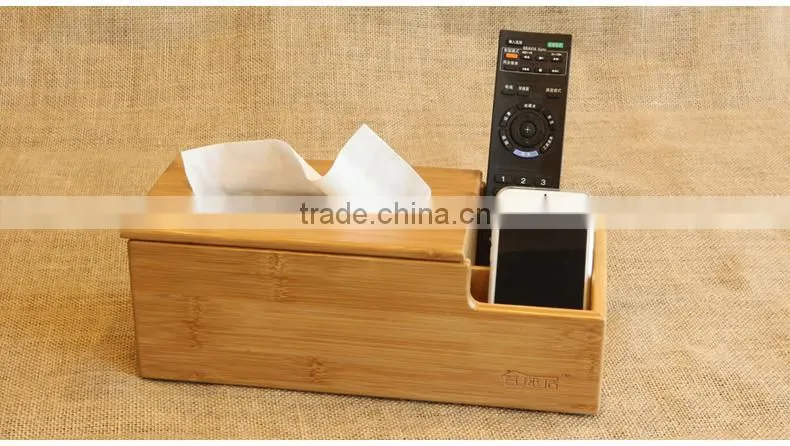 Totally Bamboo Multi-function Napkin/Tissue and Sundries Storage Box
