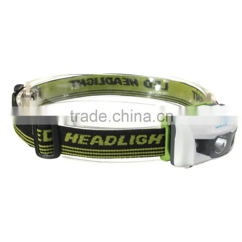 Mini 4 Mode Waterproof 200 Lumen R3 2 LED Flashlight Super Bright Headlight Headlamp Torch Lanterna with Headband