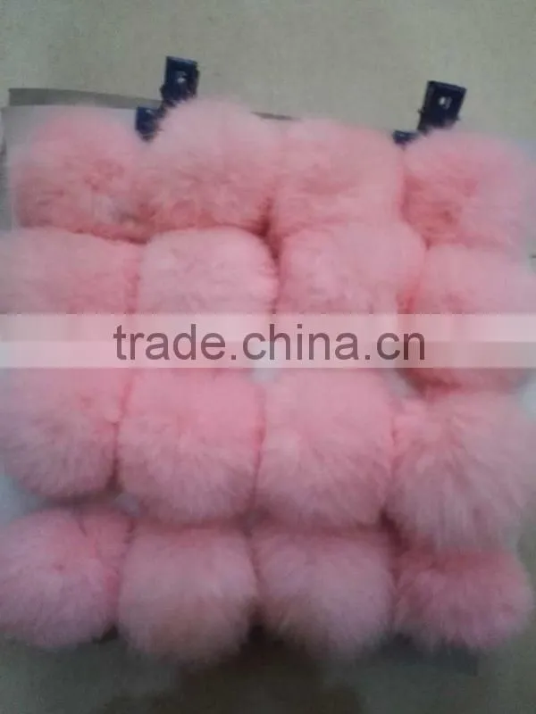 factory price rabbit fur poms for keychain