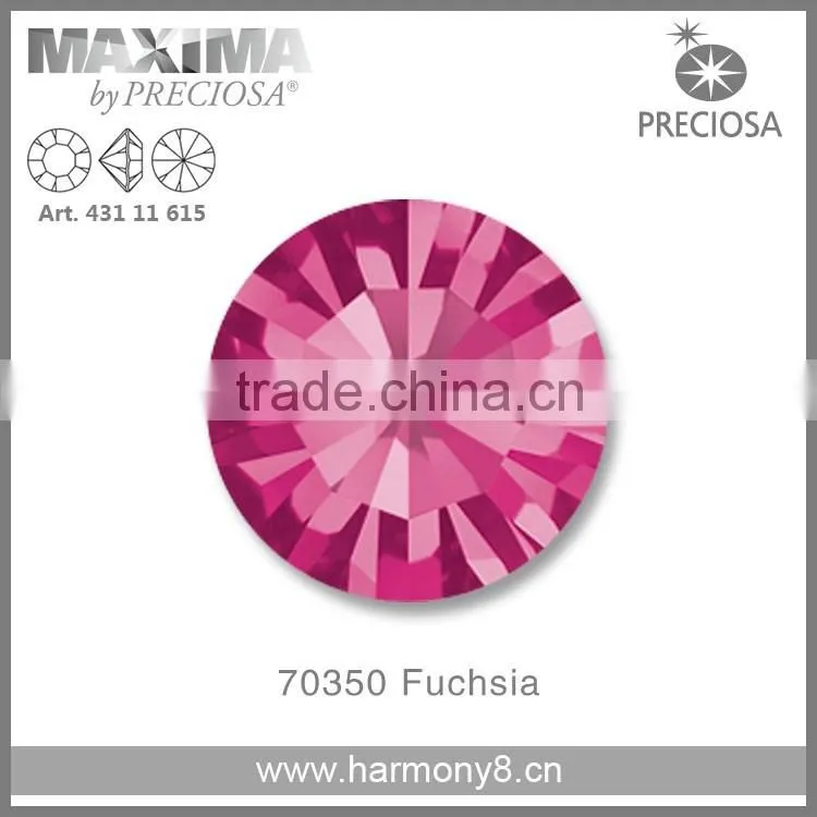 Original PRECIOSA MC Chaton Maxima, Fuchsia Point Back Rhinetsone