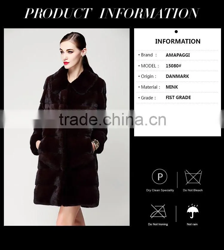 Factory custom made fur coat mink
