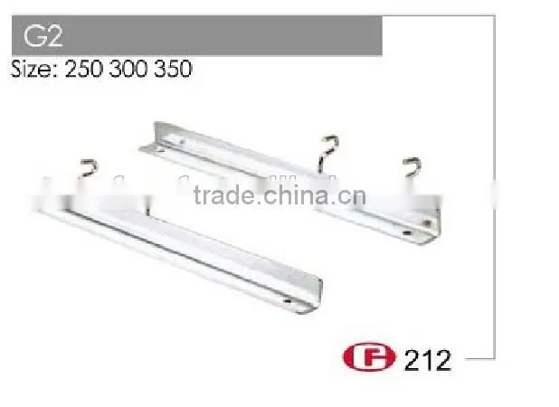 Home Use Creative Style Chrome hook Slatwall Shelf Bracket for Wooden Board G2