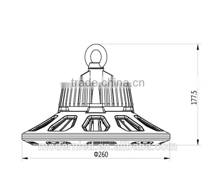 5 years warranty meanwell waterproof driver 150w ufo led high bay light good price