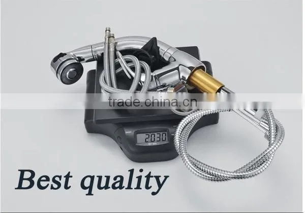 Good quality brass material sink faucet pull out kitchen faucet