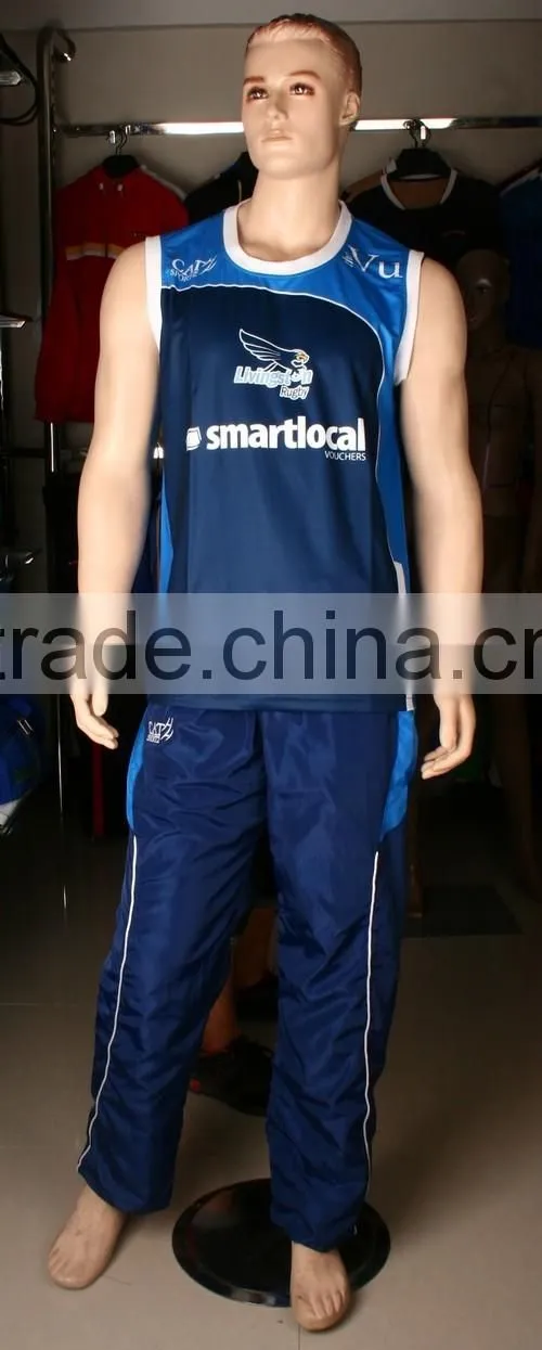 Short Sleeves Training Rugby Shirt Tracksuit Team Set Man 2016