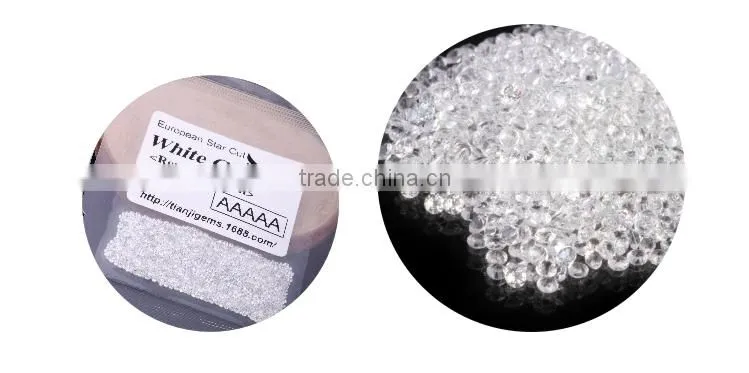 1.2mm Micro Pave Setting CZ Loose Gem Stone for Gold Jewelry