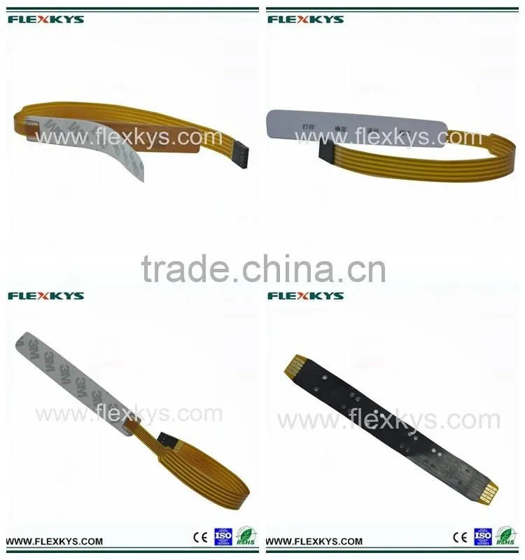 Black cover flex FPC flexible printed circuit cable with connector