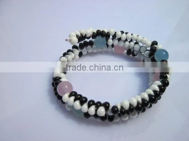 New style beaded uv bracelet and glow in dark