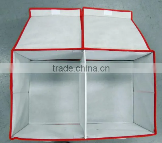 multipurpose high quality non woven foldable storage box red flower print