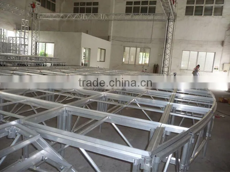 Large aluminium stage truss