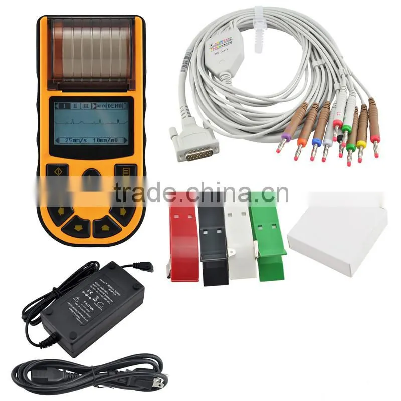 CE & FDA approved Digital 1-channel Handheld Electrocardiograph ECG EKG machine with low price