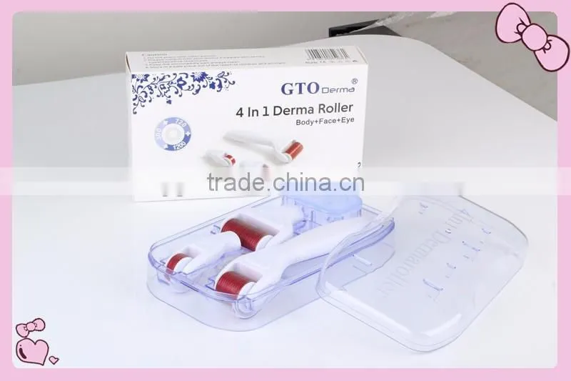GTO derma roller titanium 4 in 1 in white color