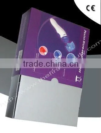 2011 photon therapy micro needle derma beauty roller with different colour LED lights