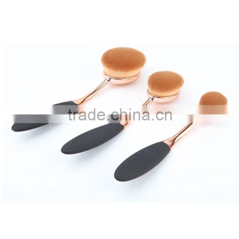 2016 New Best Seller Tooth Brush Style 10PCS Makeup brush set/Oval BB Cream Foundation Brushes