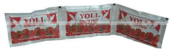 wholesale 70g YOLI brand sachet tomato paste with high quality