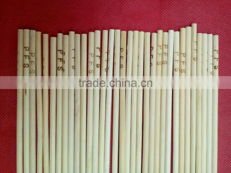 Bamboo skewer with printing words for machine food direct factory price