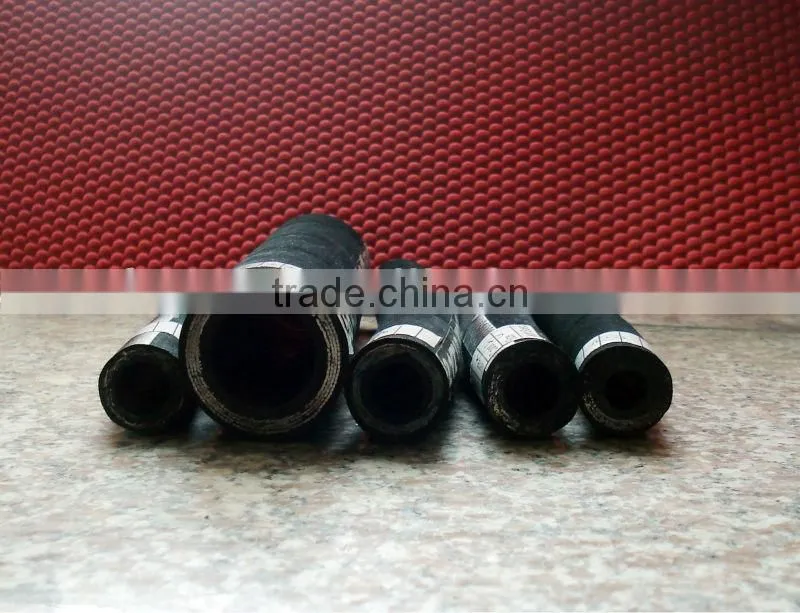 2015 new high quality hydraulic rubber hoses high pressure rubber hoses stainless steel braided rubber hose