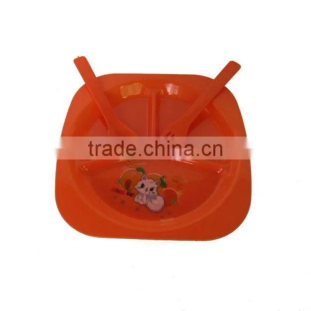 4pcs unbreakable dinnerware plastic picnic set