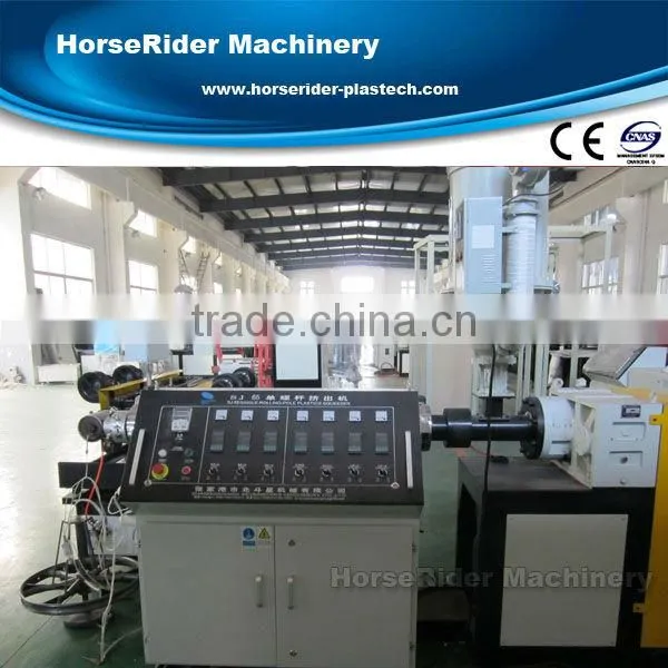 PVC single wall corrugated pipe extrusion line