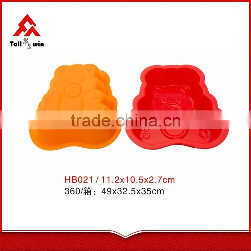 Colorful best price Christmas theme silicone baking molds