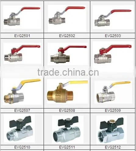 level handle forged full bore brass ball valve CW617N