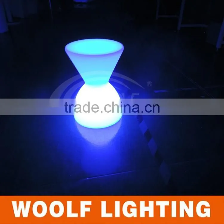 Outdoor Decorative Remote Color Changing LED Illuminated Drum Chair
