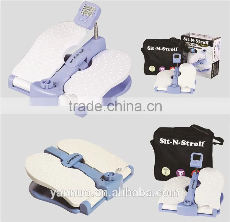 Portable mini pedal exerciser Sit-N-Stroll Foot As Seen On Tv 2017, foot exercise machine