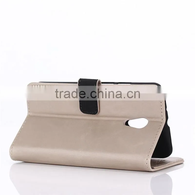 High quality crazy-horse PU card bumper/pocket cell phone case for Motorola
