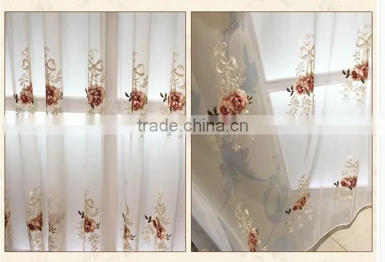 JH-541European luxury chenille curtains around the living room bedroom windows shading thick American customized