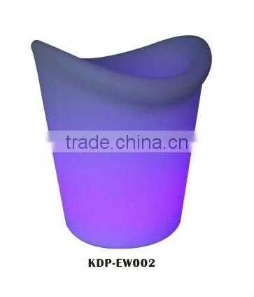 decorative plastic LED party ice cooler
