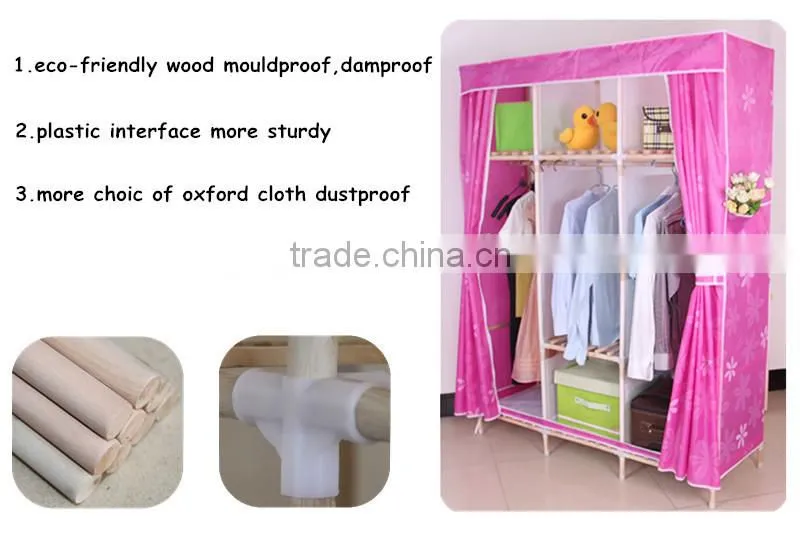 foldable wooden wardrobe