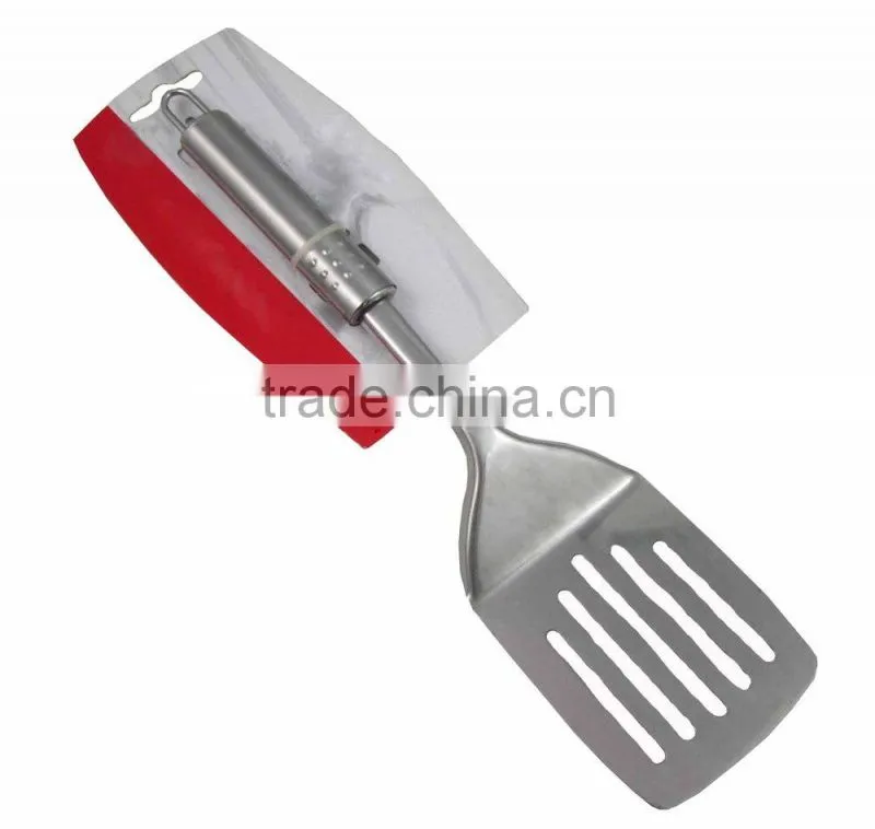 LFGB Wooden Handle Stainless Steel Turner