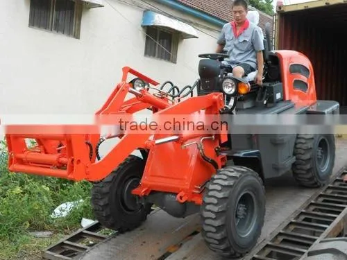 HUIZHONG 1.0t agricultural and building mini backhoe wheel loader ZL10A