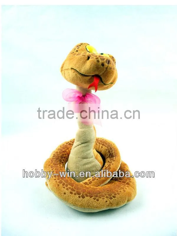 Voice Controlled Music Twist Snake Plush Toy RC Animal HJ045341 plush toys play by play