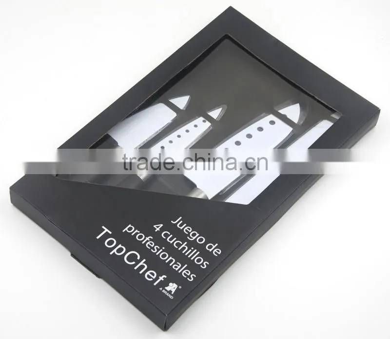 4 pieces non-stick coated kitchen knife set