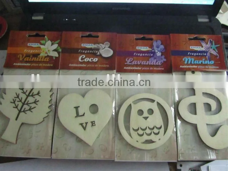 2015 newest cute cat long lasting wooden air freshener