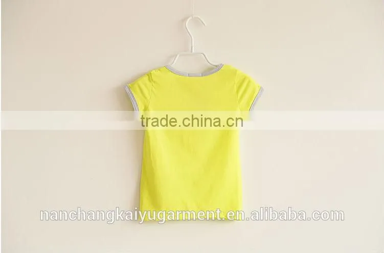 High quality wholesale cheapest Kids blank 100% cotton T shirt