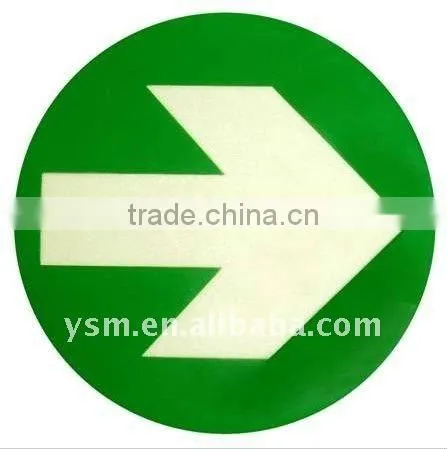 Adhesive green acrylic photoluminescent vinyl film
