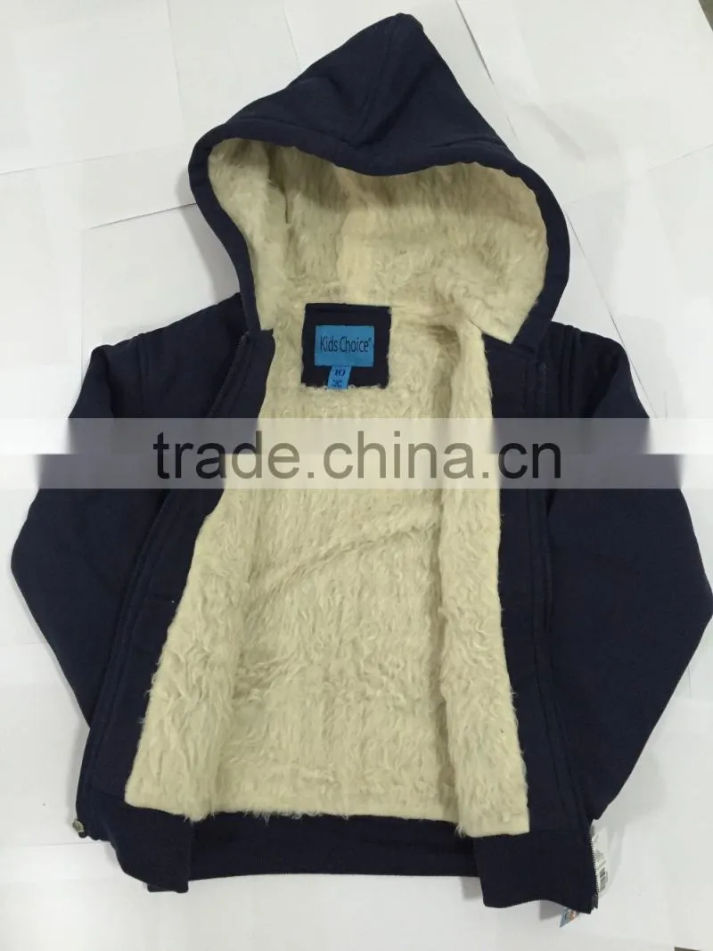wholesale Children grey color warm coat kids winter clothing sale